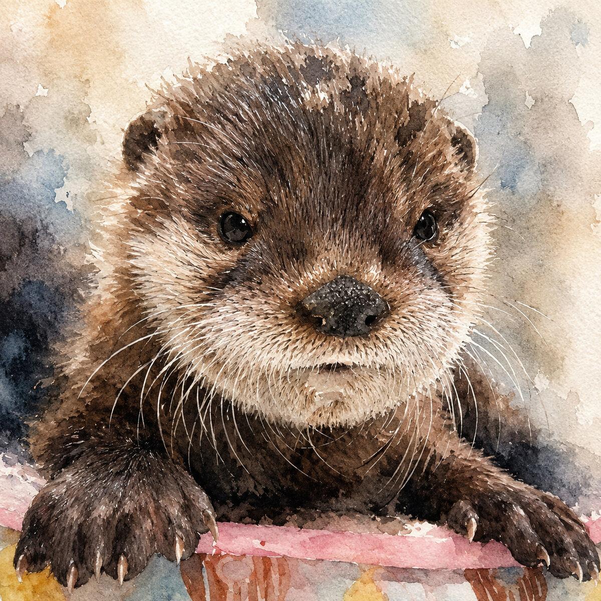 SWWCC - Otter in Digital Watercolor by CJ3