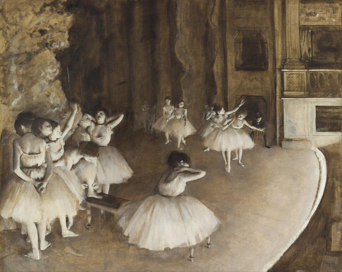 The Ballet Rehearsal on Stage