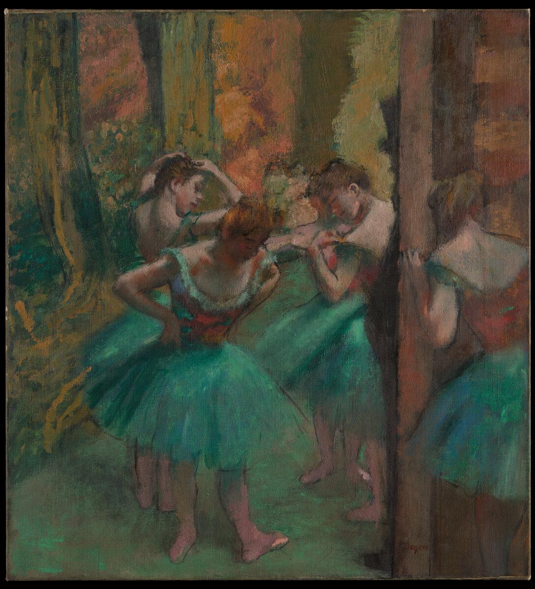 Dancers Pink and Green