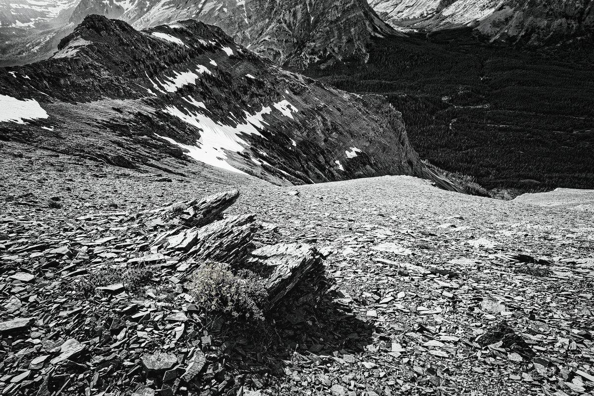 Rugged Scree Slopes and Alpine Ridges