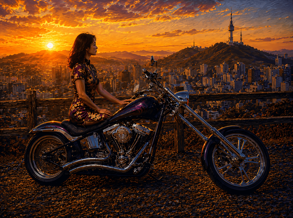 Her City at Dusk