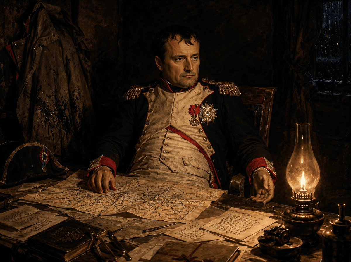 Napoleon at Waterloo Eve