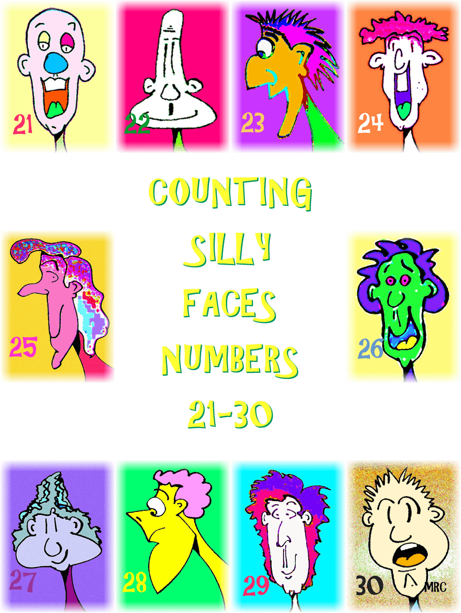 Counting Silly Faces Book #3 Poster
