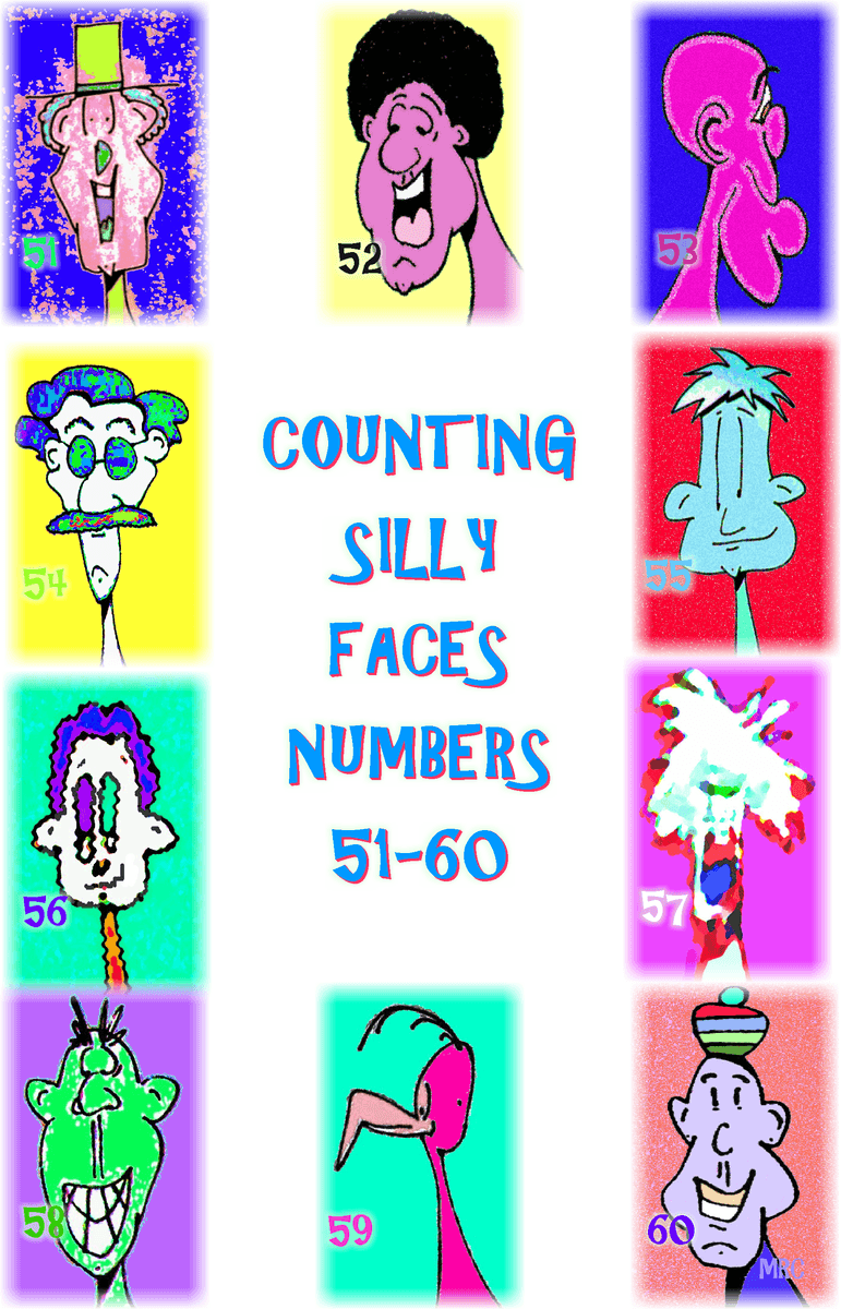 Counting Silly Faces Book #6 Poster