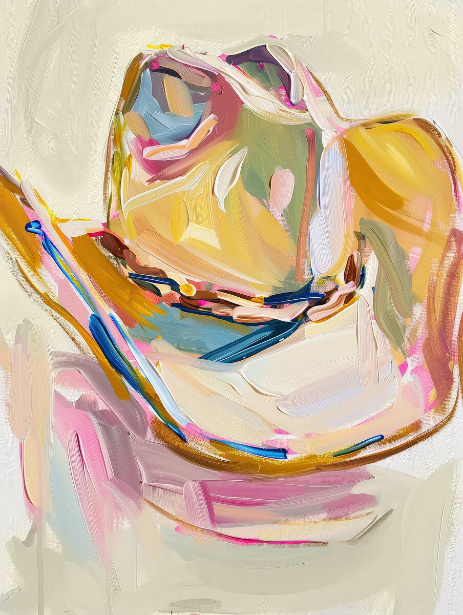 Cowgirl Hat Painting