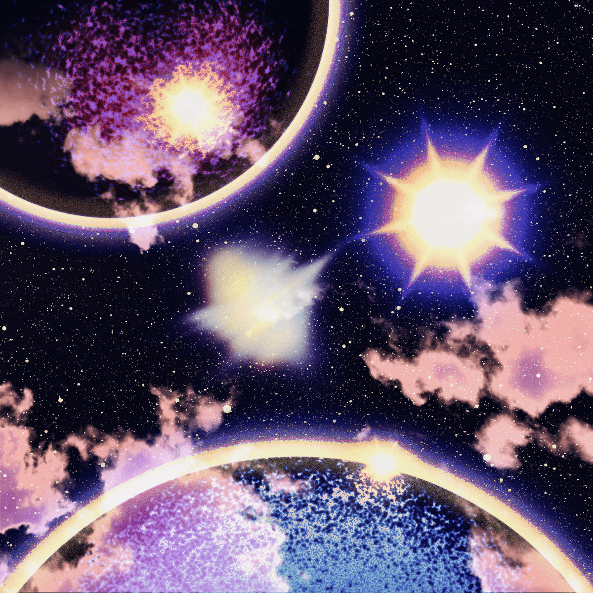 Space clouds