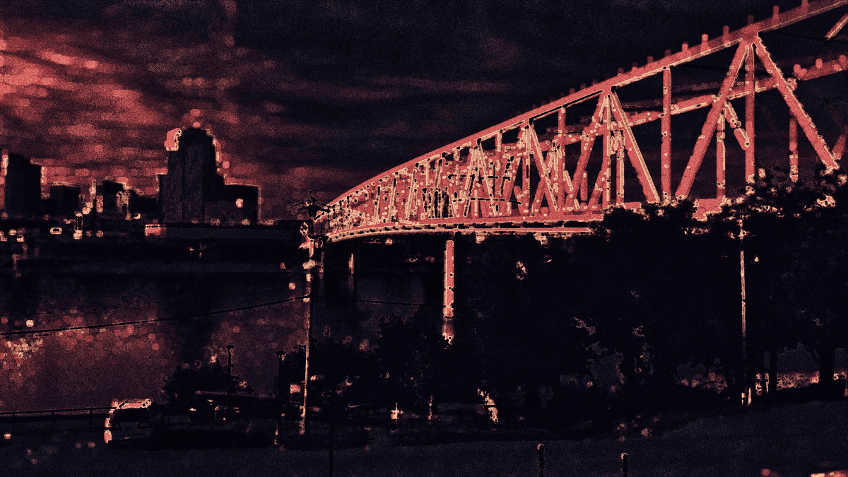 Crimson Over the Roebling