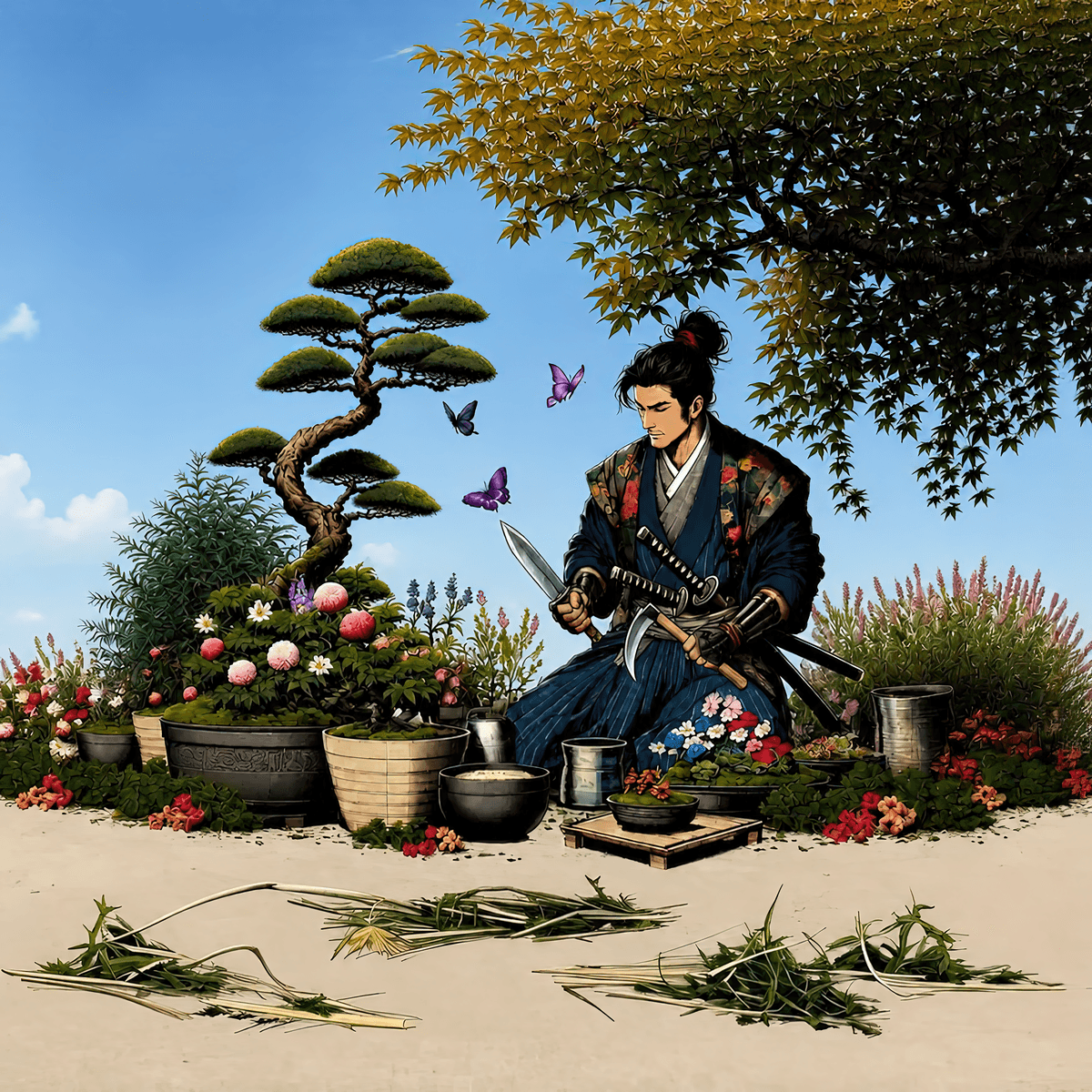 The Warrior in the Garden (Gallery View)