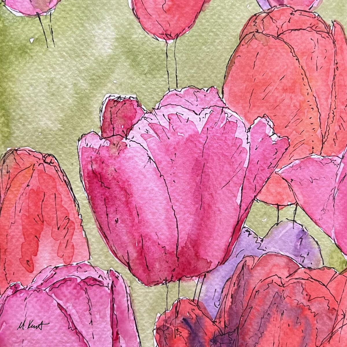 Pink Tulip Perspective
