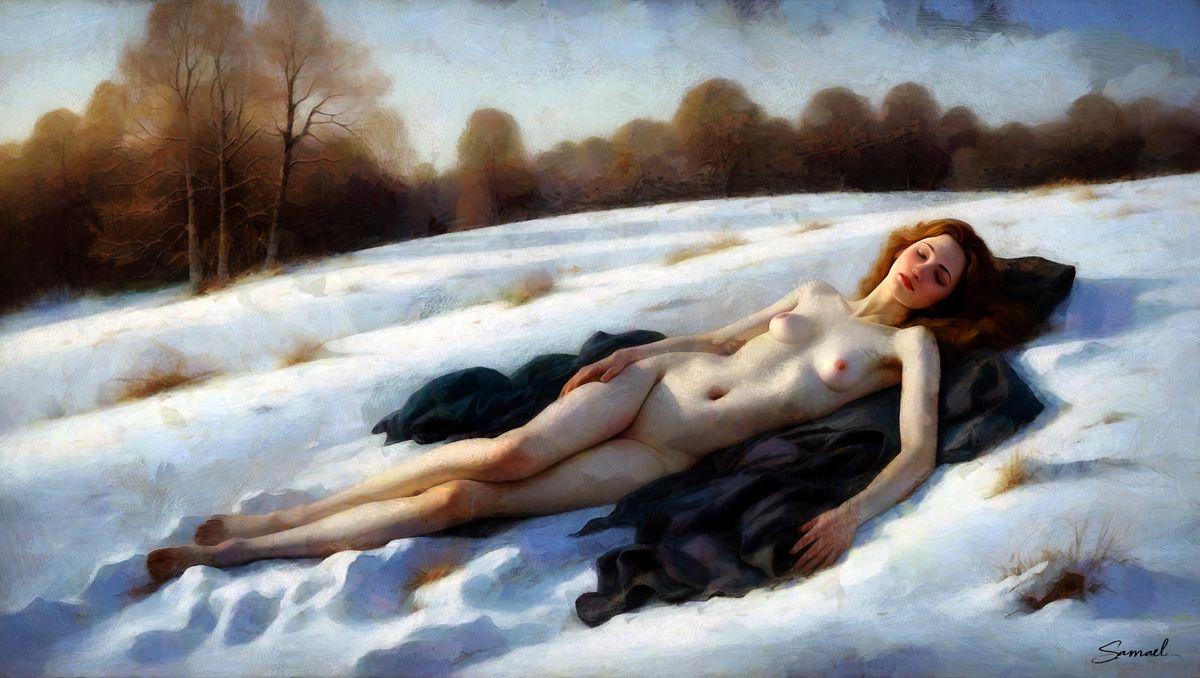 Snowbathing