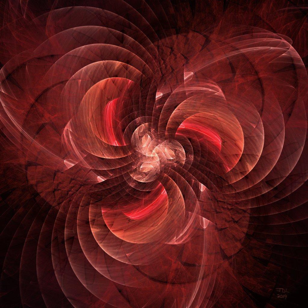 Rapidly Rotating Blades of a Fractal Fan