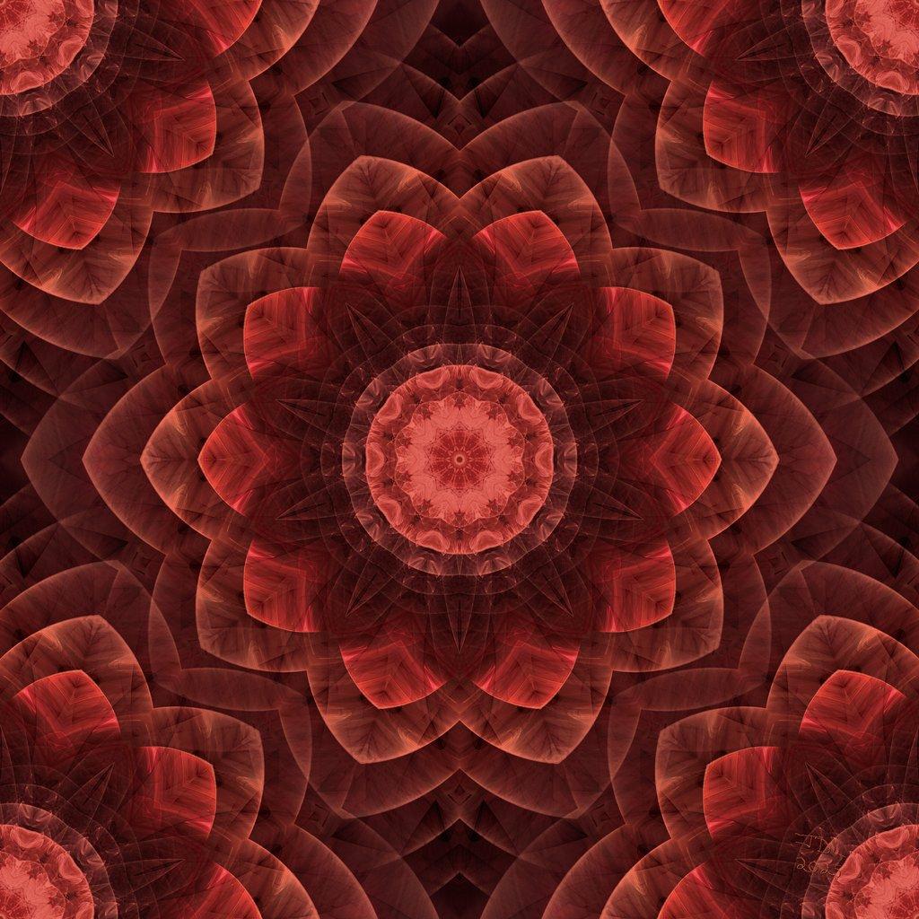 Wooden Floral Mandala