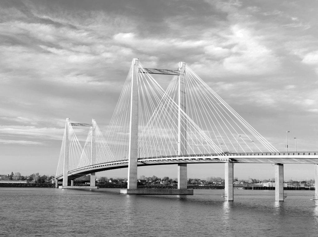 Scenic Cable bridge in Washington