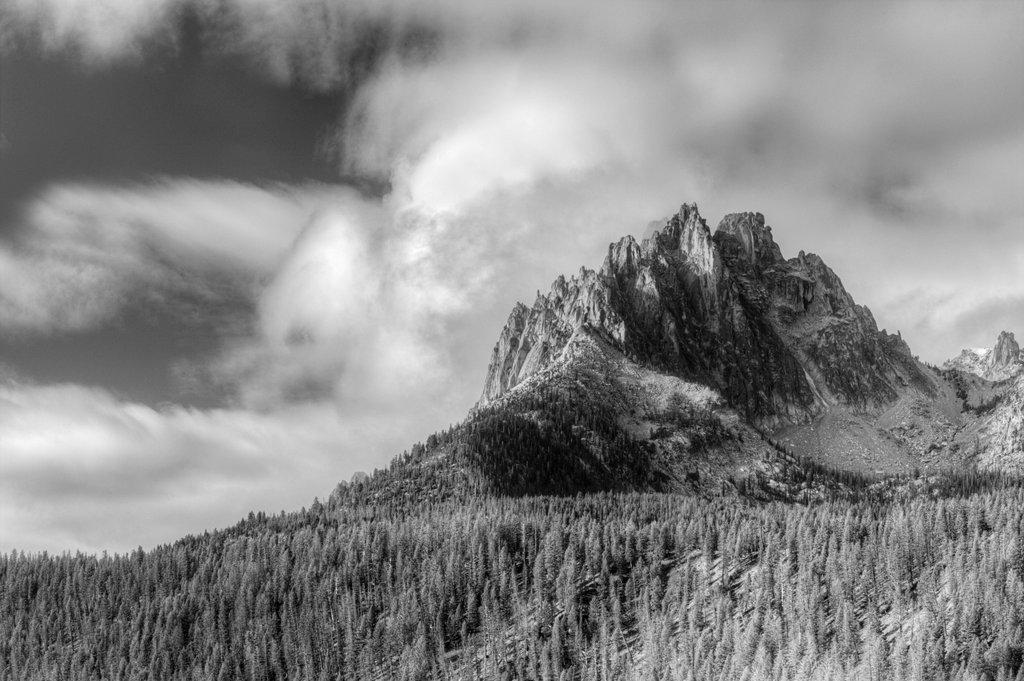 The spires of Braxon Peak in Idaho