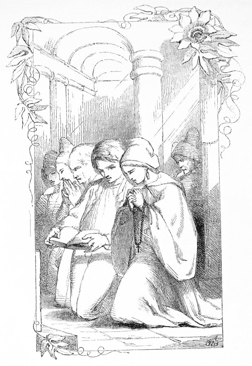 The Children Kneel and Pray