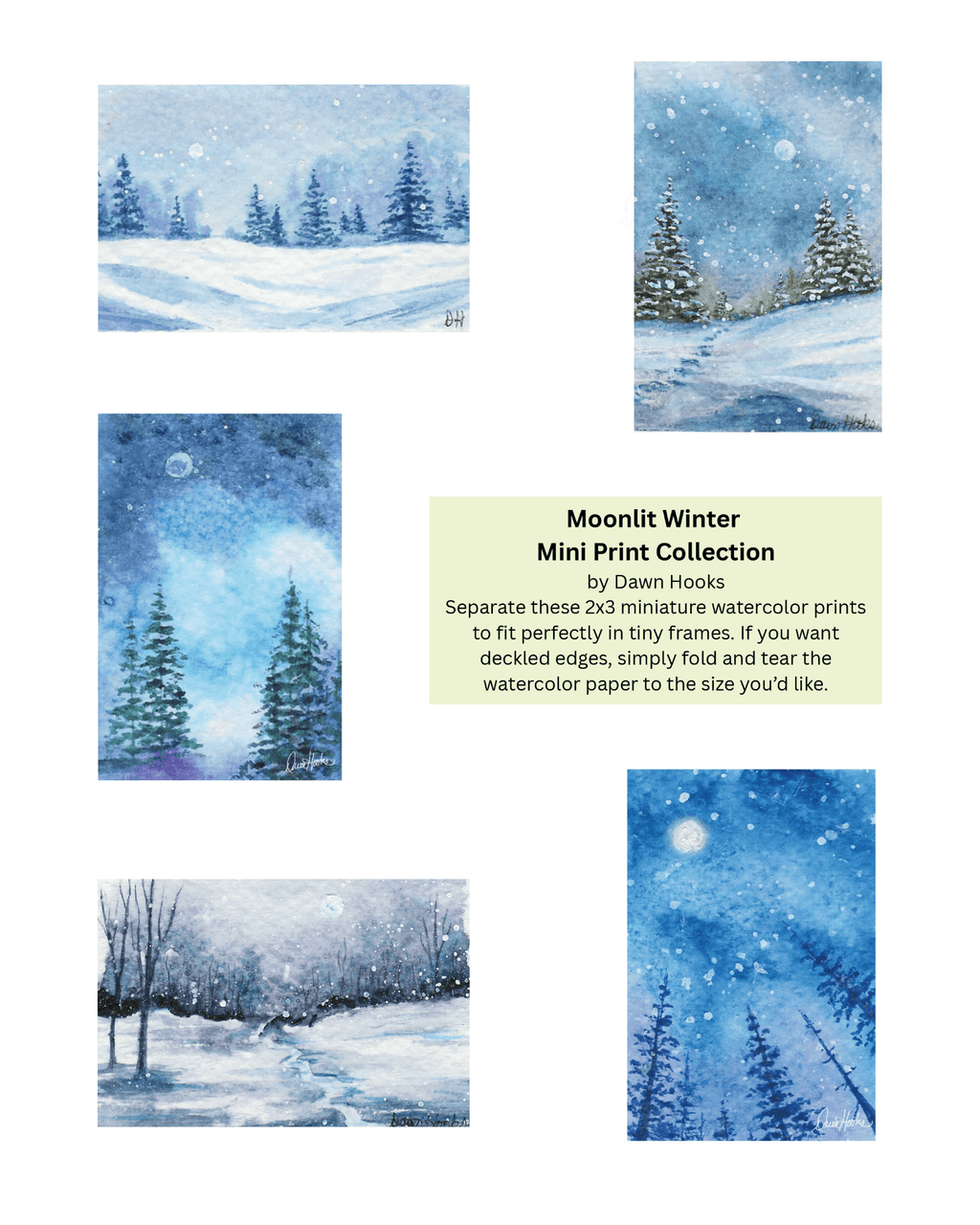Moonlit Winter Mini Prints