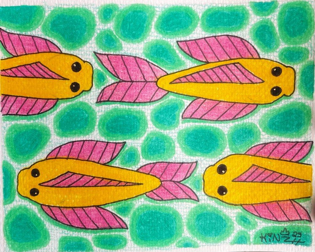 Colored Pencil Koi Fish 2 2025