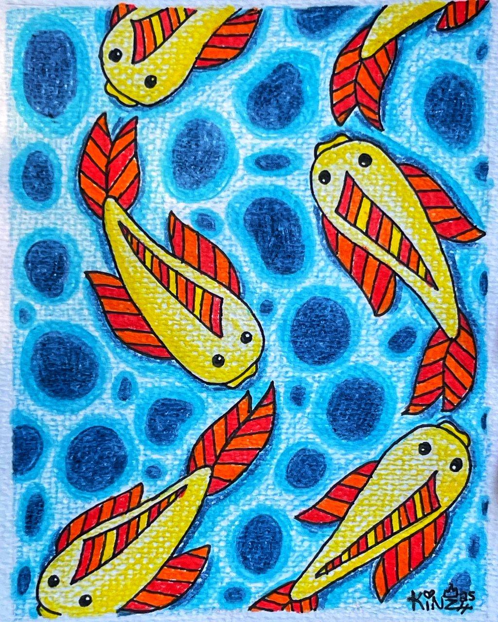 Colored Pencil Koi Fish 1 2025