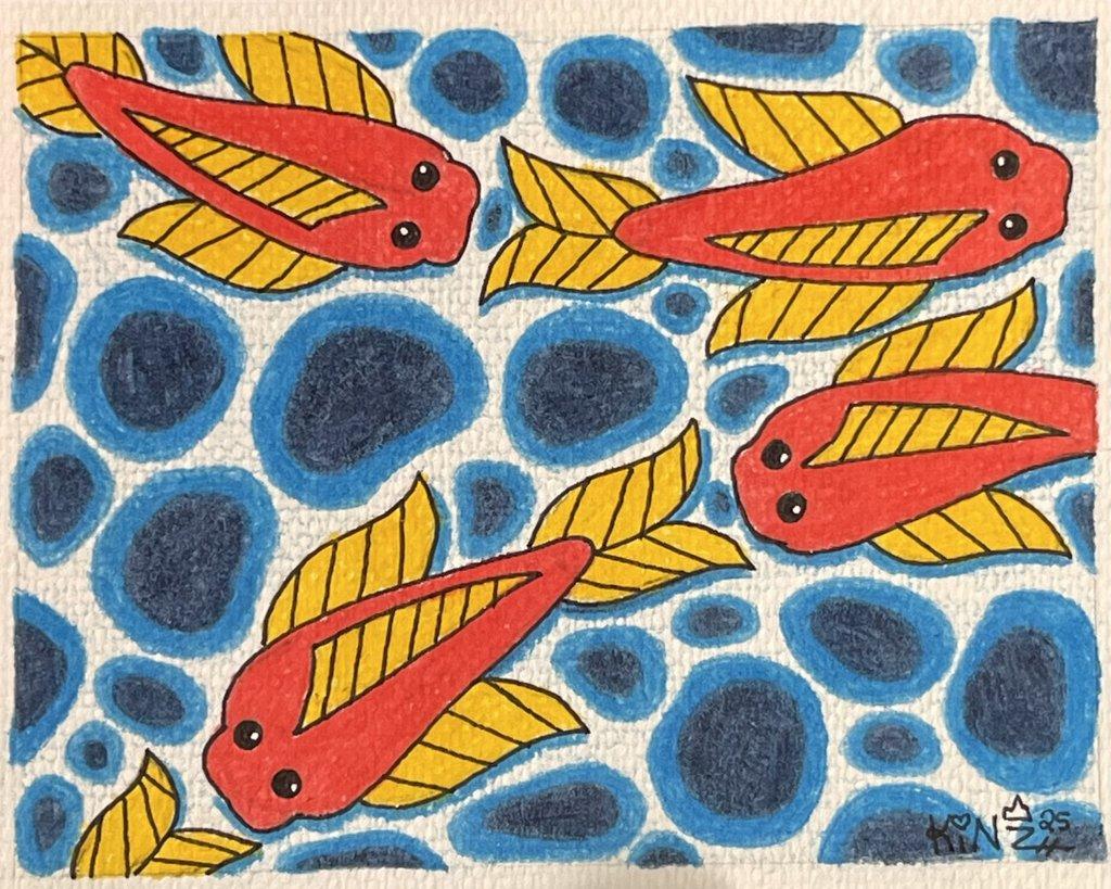 Colored Pencil Koi Fish 3 2025