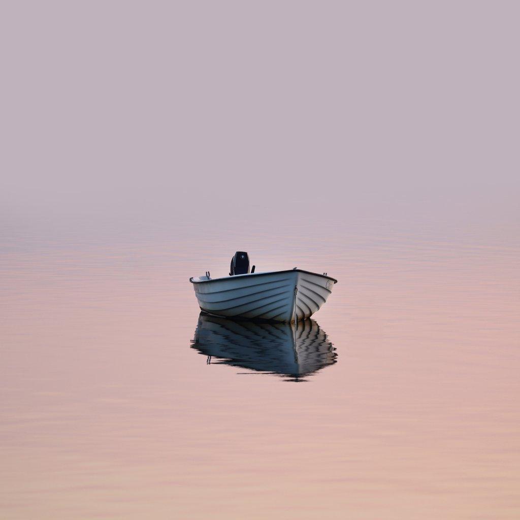 Tranquil Rowing Boat Sunrise Sweden