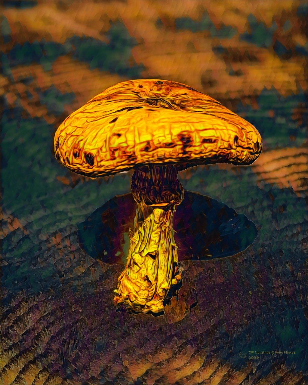 Mushroom on a Stump