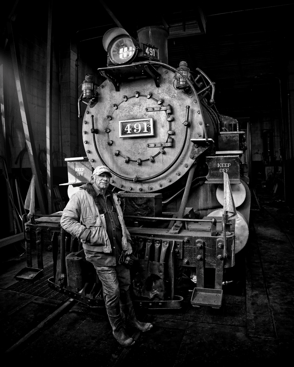 The Engineer and Locomotive 491