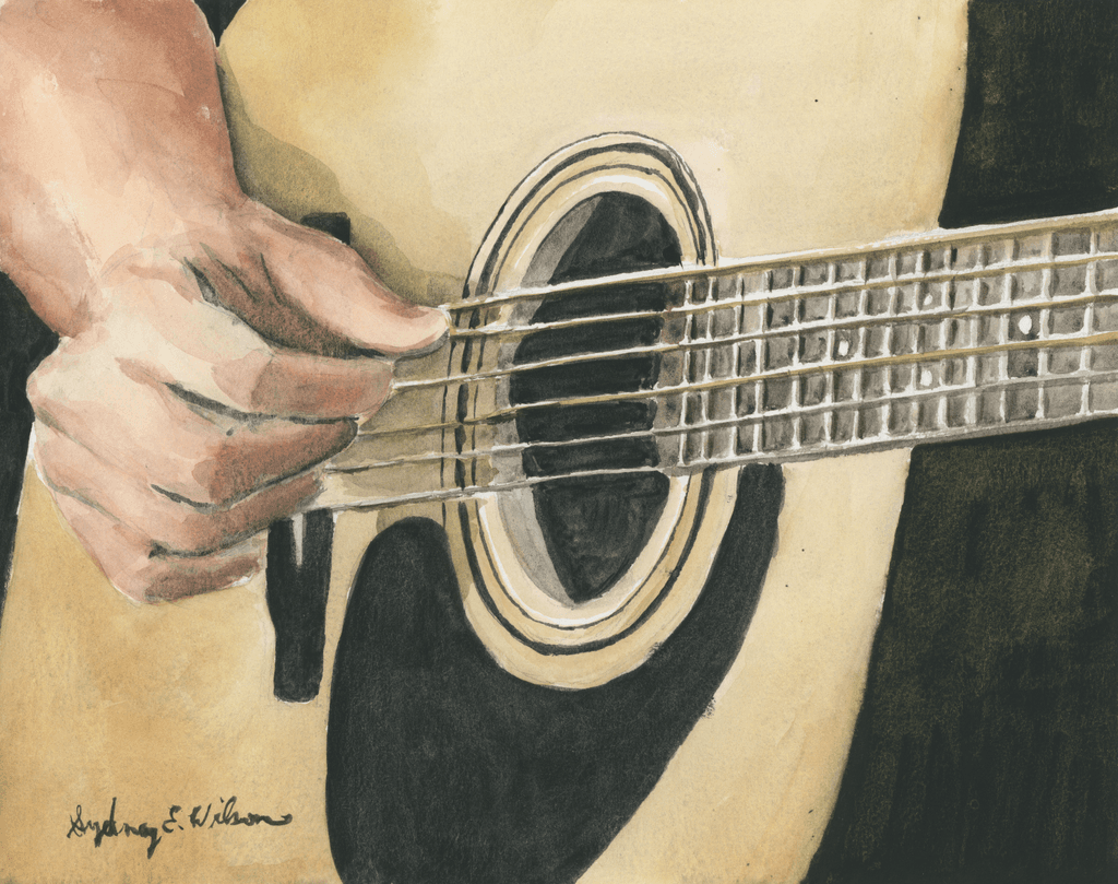 Acoustic Guitar Close Up