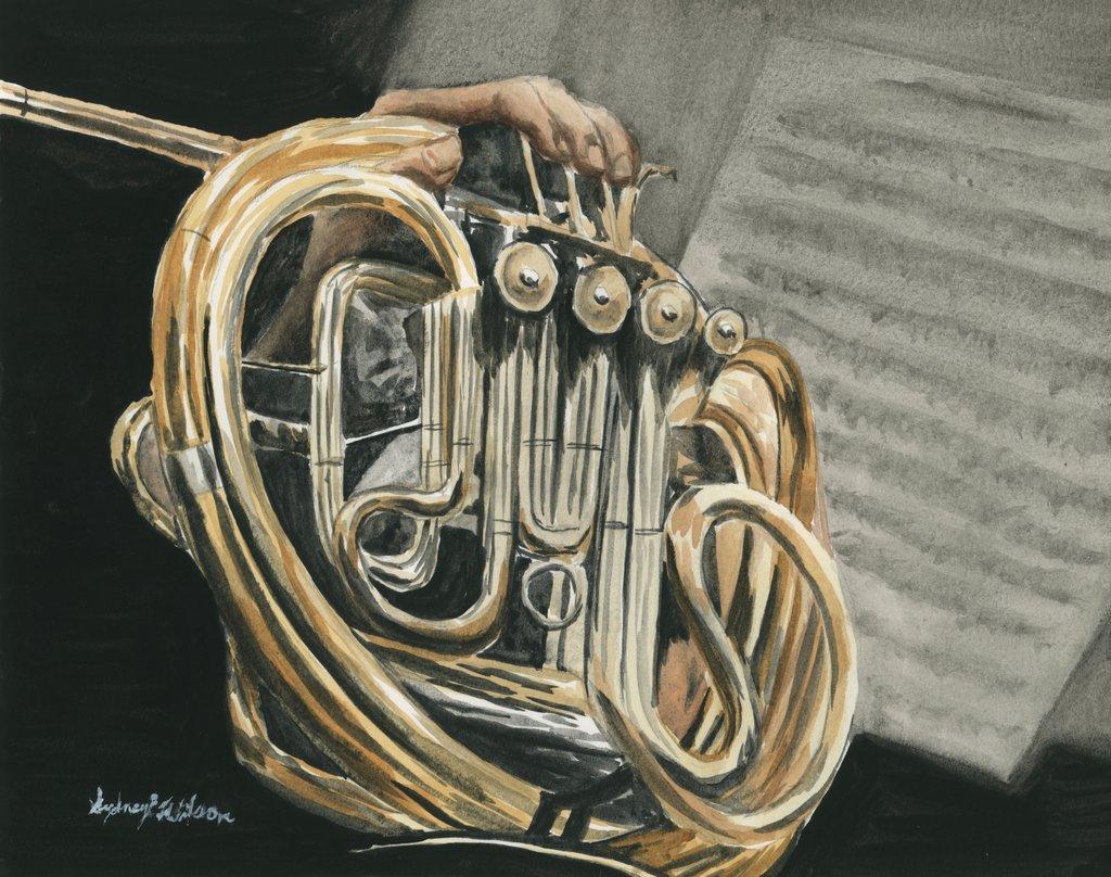 French Horn Close Up