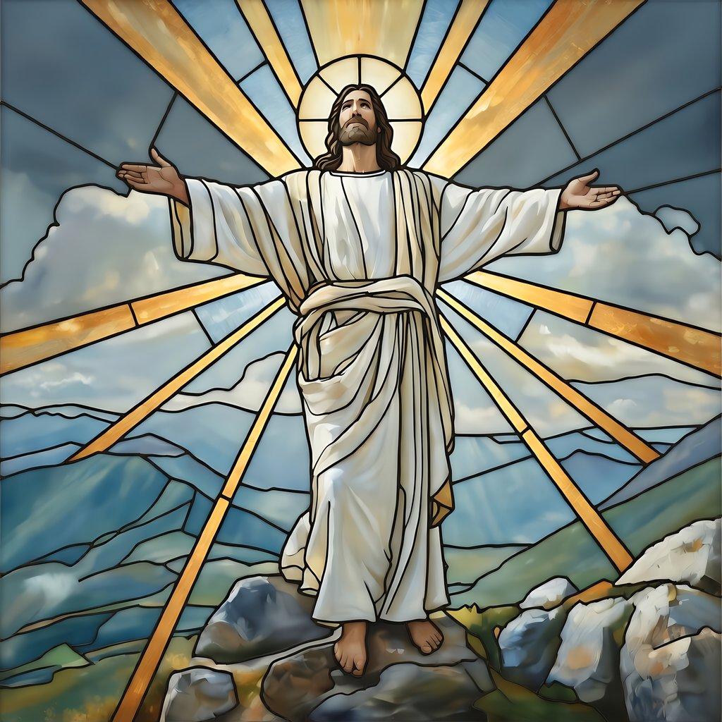 Radiant Christ Acrylic Window Panel