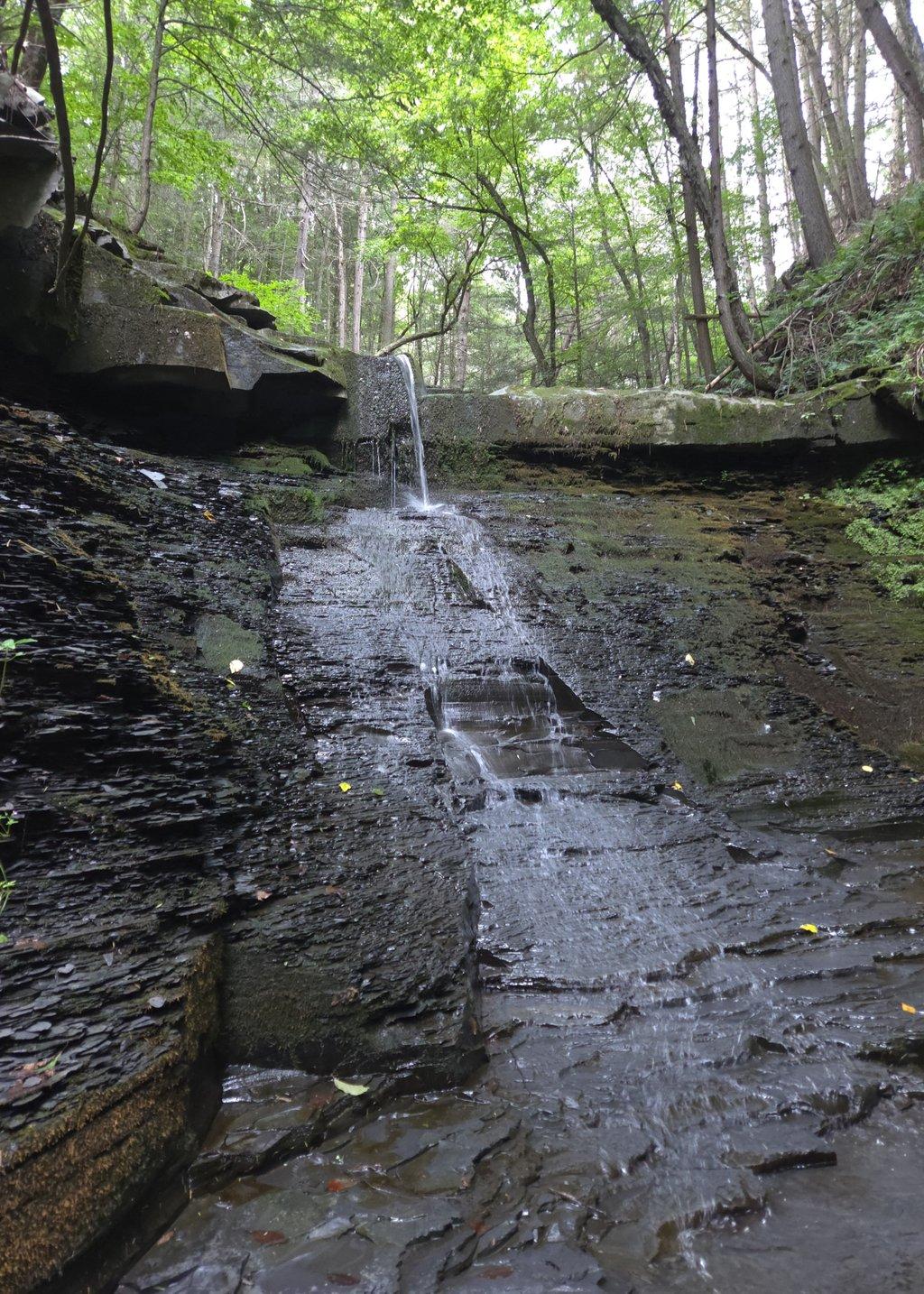 Cascading Waterfall on Rock