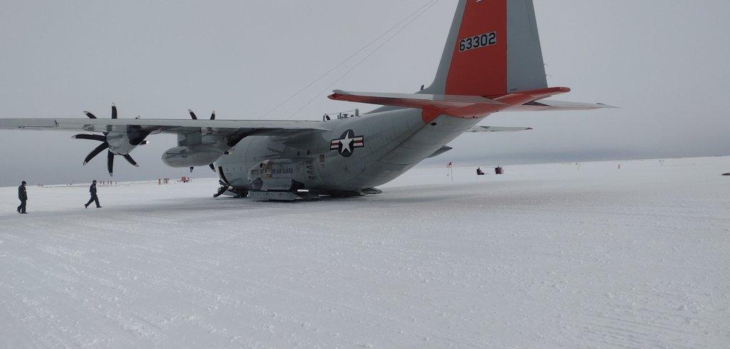 LC130 Aircraft in Antarctica