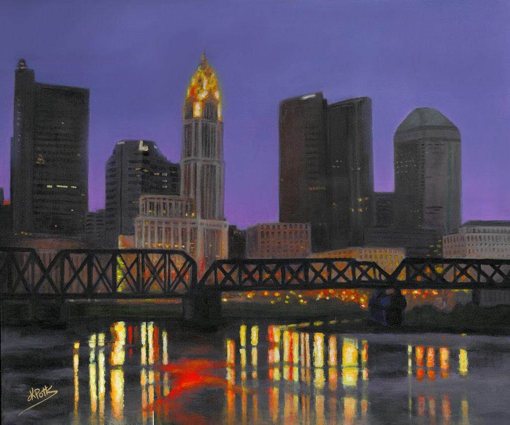 Columbus Skyline from the Scioto River